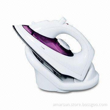 Electric Cordless Dry/Steam/Spray Iron with Power of 1,400W, Made of Stainless Steel Soleplate
